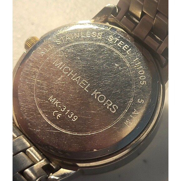 Women's Michael Kors Stainless Steel Rhinestone Mother of Pearl look Watch  S6 - Picture 11 of 14